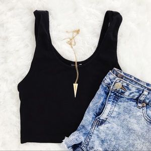 Black Crop Top